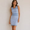 BCBGMAXAZRIA Elena Dress Womens XS Sleeveless Geometric Print Bodycon Mini