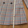 Rag & Bone Elise Wool Blend Plaid Blazer Womens 2 Gray/Blue Double-breasted