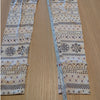 SKIMS Logo Plush Pointelle Legging Womens L Cream Fair Isle High-rise Slim Ankle