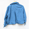 NWOT Cinq à Sept Blue Dale Nylon Gathered Sleeve Full Zip Short Jacket, size 6