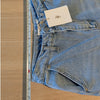 The Frankie Shop Kai Cargo Denim Pants Womens M Worn Wash High-rise Wide Leg NWT