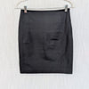 Vince Mini Pencil Skirt Womens 0 Black Paneled Stretch Bodycon $185 NWT