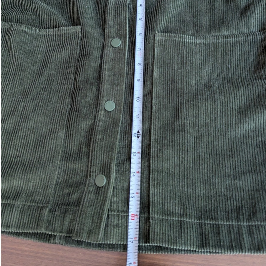 Ted Baker Omarah Cord Green High Waist A-line Mini Skirt, size 4/US10/L