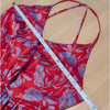 Lovers and Friends Kamala Mini Dress Womens S Red Floral Satin Sleeveless Mini