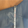 Common Leisure Power Blazer Suit Jacket Womens S Gray Blue Leather Oversized