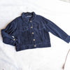 Anthropologie Sparkz Copenhagen Amanda Navy Blue Corduroy Cropped Jacket, size S