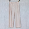 The Frankie Shop Tansy Pants Womens M Pleated Pinstriped Crepe Straight Wide Leg