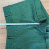 Veronica Beard Linen Cotton Blend Tailored Cuffed Short Women’s 0 Green Mid-rise