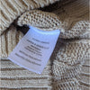 Veronica Beard Jerrel Beige Linen/Silk Cable Knit Vest Tank Top, size M