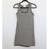 Anine Bing Arie Striped Crochet Knit Mini Dress Womens S Black Sleeveless
