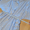 Stateside Iberus Dress Womens S Poplin Shirt Clear Sky Stripe Midi Long Sleeve