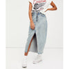 Free People One Teaspoon Rocko Denim A-line Midi Skirt Ocean, size 27
