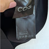 COS Tubular Knit Tank Top Womens L Black Sleeveless Jersey Slim Fit
