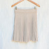 To Be Blossom Pleated Mini Skirt Womens M Beige Knitwear Wool/Cashmere Blend