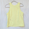 Pangaia Recycled Cotton Tank Top Womens L Yellow Sleeveless Crewneck NWT