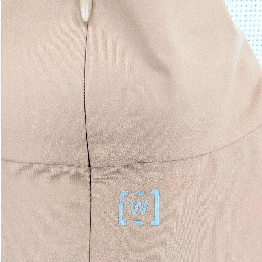 Wolford Warm Up Cutout Bodysuit Womens M Almond Tan Sleeveless One-Piece NWT