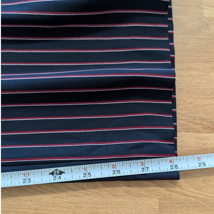 See by Chloe Navy Striped Cotton Tapered Ankle Pants Size 44 US 12