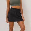 Lululemon Crinkle Nylon High-Rise Mini Skirt W8ANXS Womens XL Black Relaxed