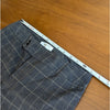 Bailey 44 Gray Cotton Check Plaid Straight Leg Ankle Trouser Pants, size 6