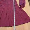 Maje Rianne Flowing Satin Mini Dress Womens FR 36/ S Purple V-neck Long Sleeve