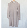 Max Mara Jack Wool Cashmere Dress Womens Beige Long Sleeve Hooded Midi