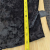 Anthropologie Porridge Black Velvet Lace Tie-Back Blouse Long Sleeve Top, sz XS
