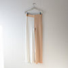 Ronny Kobo Two Tone Ribbed Knit Wide Leg Coloroblock Cream/White Pants, size S