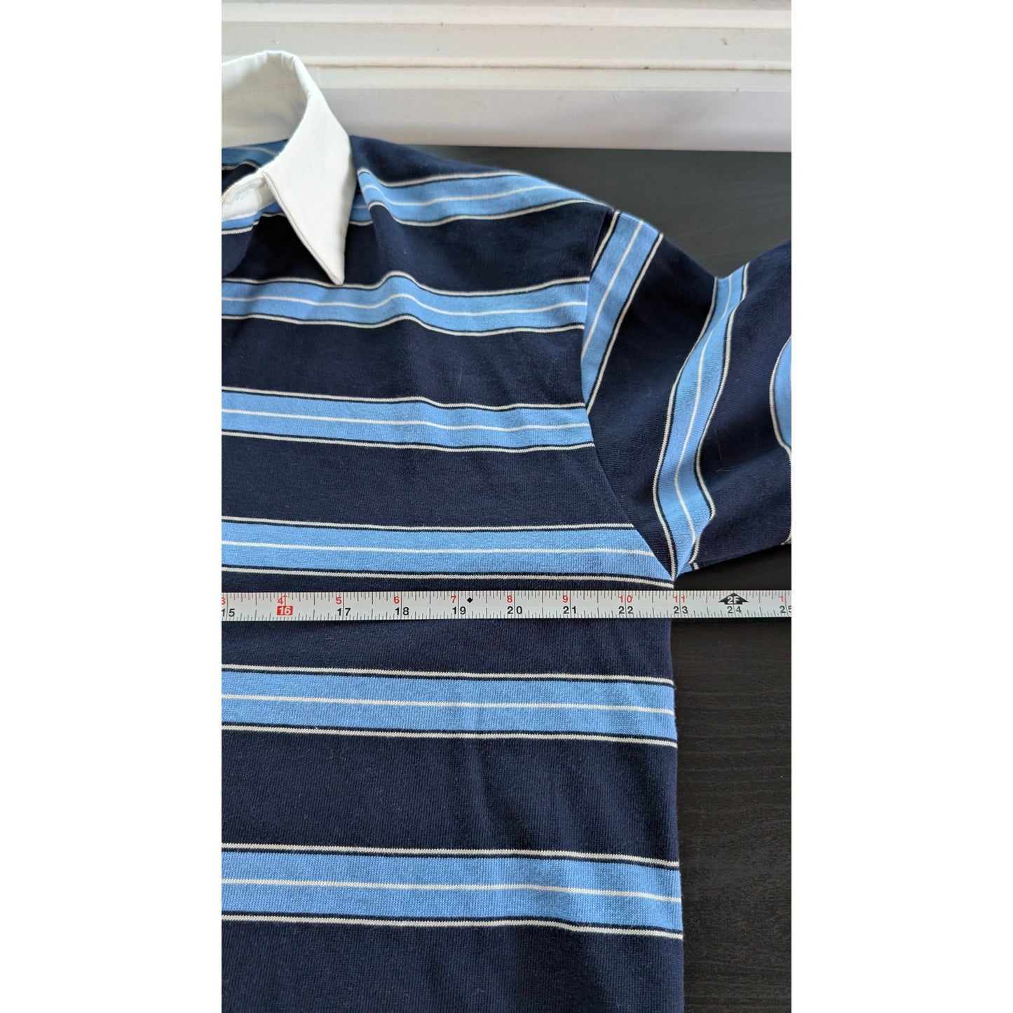 Lioness Countryside Jersey Midnight Stripe Oversized Long Sleeve Top, size L