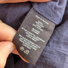 Theory Linen Dress Womens S Navy Sleeveless Deep V-neck Shift A-line Mini