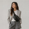 Off-White Logo Print Belt Black Leather Italy Bag Fanny Pack