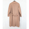 Weekend Max Mara Camel Tan Double-Breasted Wool Coat Womens 8 Belted Italy
