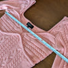 Majorelle Pink Fallone Knit Long Sleeve Sweater, size S