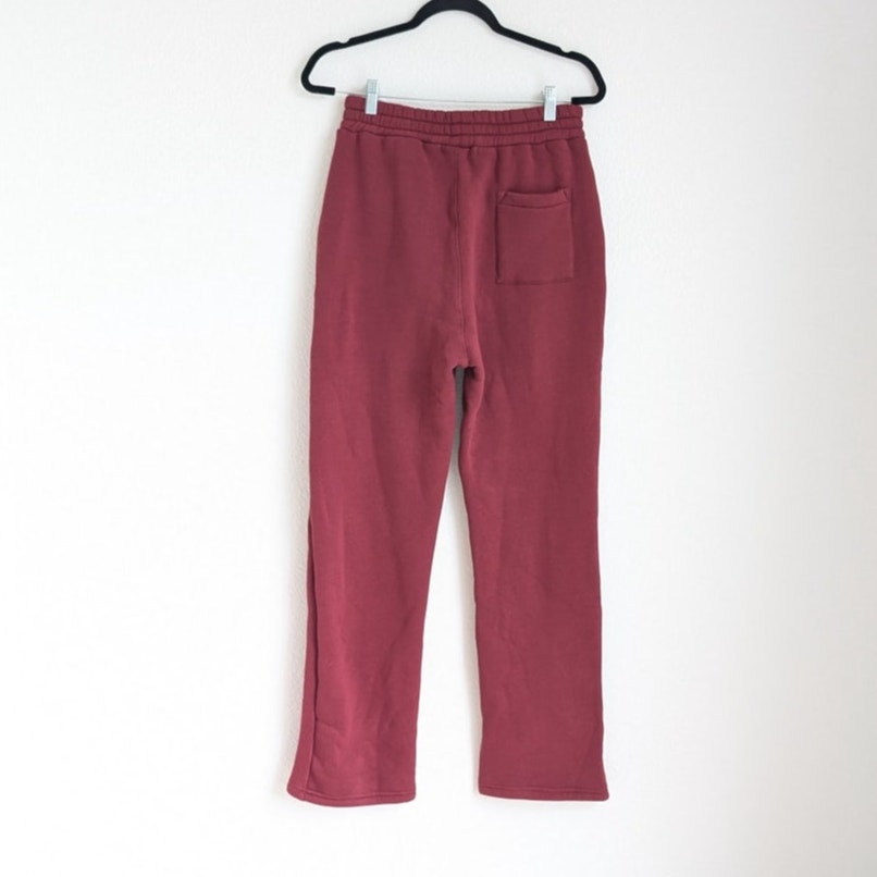 NWT Second Skin Red Classic Logo Straight Leg High-rise Sweatpants Pants, size S