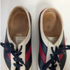 Gucci Falacer Web Low Top Sneakers Unisex Mens US 7/EU40 Leather Striped Logo