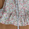 For Love & Lemons Lucca Mini Dress Womens XS Multi Floral Long Sleeve Ruffle NWT