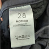 Mother The Half-Pipe Flood Jeans Womens 28 Black High-rise Wide Curved Leg