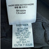 MOTHER The Hustler Patch Pocket Ankle Fray Jeans Not Guilty Black 25