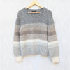 Banana Republic Vernice Ombre Alpaca Blend Striped Long Sleeve Sweater, size M