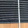 Rotate Birger Christensen Pique Shortsleeve Polo Shirt Womens M Black Striped