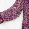 NWT Sézane Purple Robe Priscilla Floral Backless Midi Maxi Dress, size 40/L