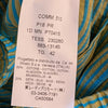 Seventy Pants Womens IT42/S Blue/Green Striped Cotton/Silk Mid-rise Ankle NWT