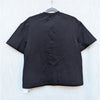 Area Crystal Heart Cutout Relaxed T-shirt Womens XS Black Crewneck Italy NWT