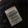 Agolde Nico Black High Rise Slim Fit Cotton Blend Button Skinny Jeans, size 32