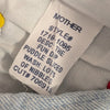 MOTHER SNACKS! The Fun Dip Puddle Sliced Jeans Size 28 Lots Of Nibbles Wash
