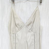 H&M HM Sage Green Lace Detail Sleeveless Slip Midi Maxi Dress, size M