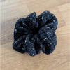 NWOT Anine Bing Camellia Scrunchie Black Tweed Monogram Wool Blend 80s
