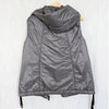 Max Mara The Cube Cameluxe Greengo Anthracite Puffer Hooded Vest Womens 10 Gray