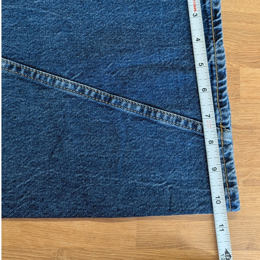 Anine Bing Brie Jeans Womens 27 Blue Denim High-rise Wide Leg
