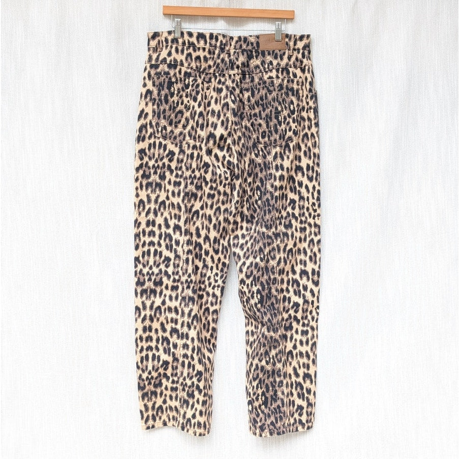 Baum und Pferdgarten Nara Denim Leopard High Waist Wide Leg Jeans, size EU44/12