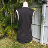 Monrow (Revolve) Embellished 100% Cotton Stretchy Black Tank Top, size XS